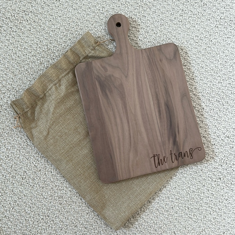 Brand new “the Trans” cutting board / charcuterie board